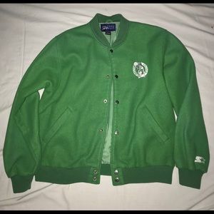 VINTAGE MENS CELTICS STARTER JACKET . Authentic